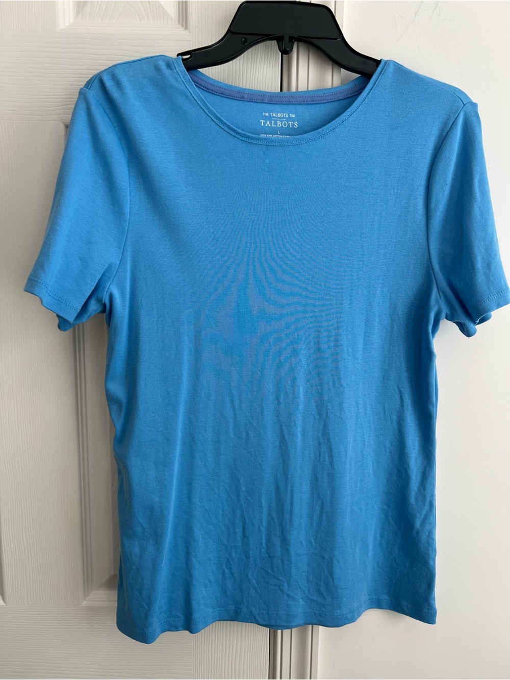 Talbots Women’s Crewneck T-Shirt — Bright Blue L
